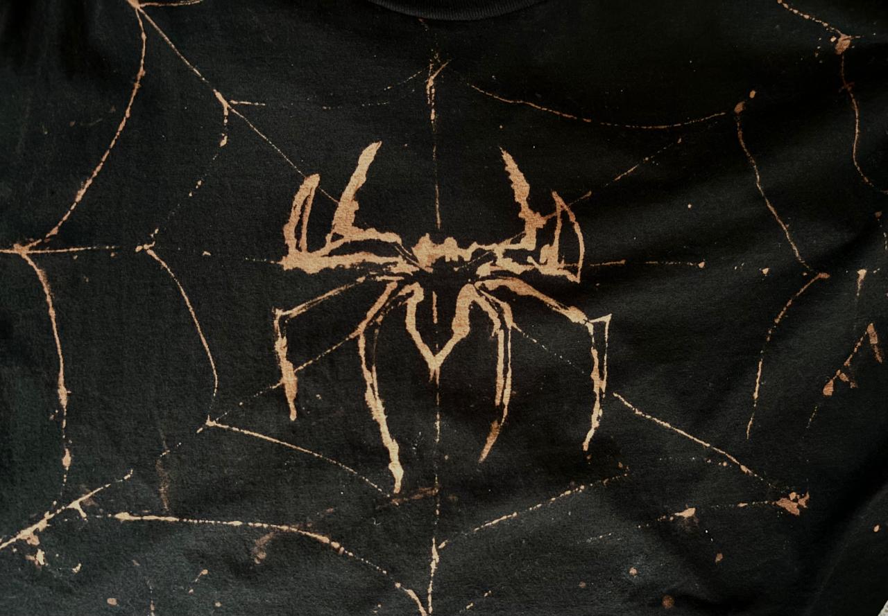 Spider🕷️ Bleach Textured Shirt